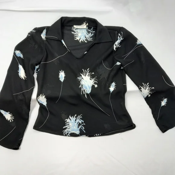 VINTAGE 90's Beechers Brook sheer blouse - Picture 2 of 7